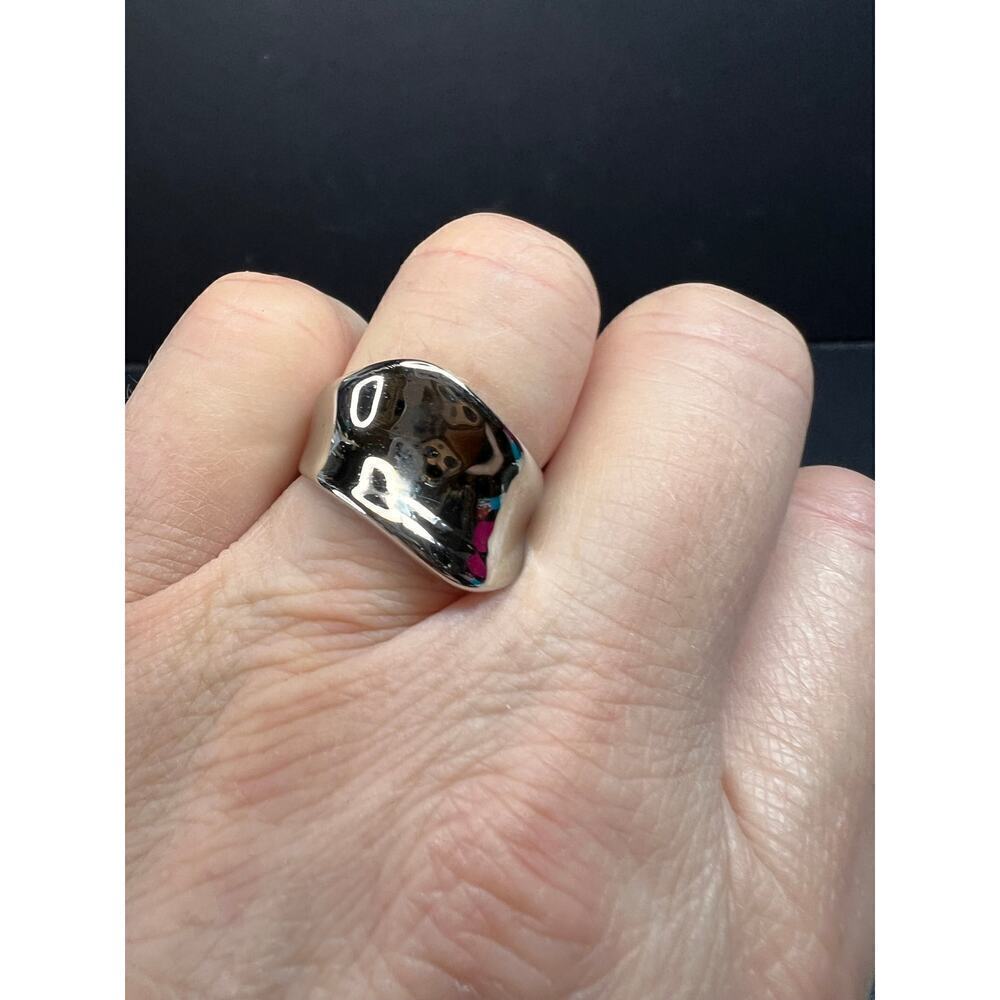 Vintage sterling silver ring size 8 - Picture 5 of 13